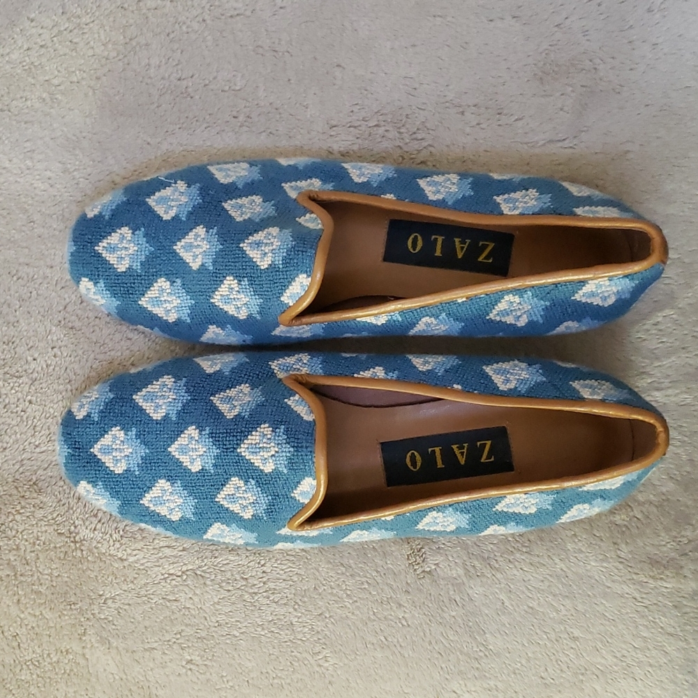 COPY - Needlepoint Flats worn one time.